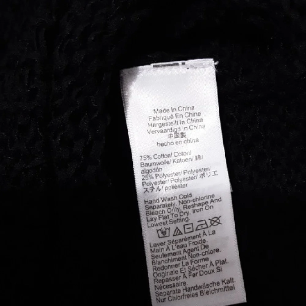 J. CREW Crochet Classic‎ Black Women's S Sweater